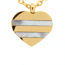 Latest hot sale jewelry stainless steel heart silver and gold pendant design for kids